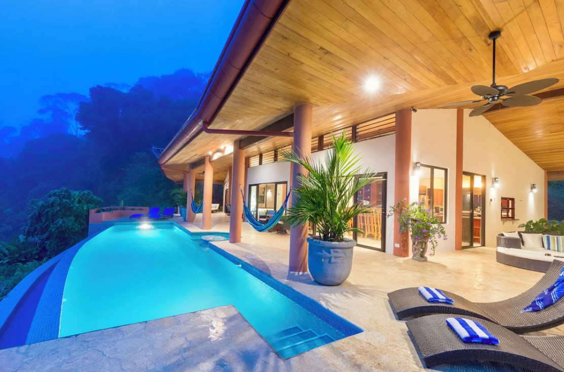Pool at night